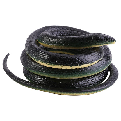 1Pc 130cm Long Realistic Soft Rubber Snake Garden Props Funny Joke Prank Toy Gift Hot