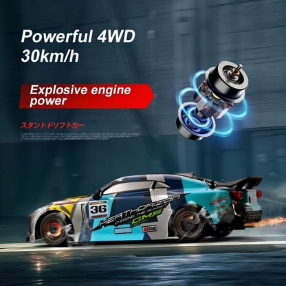 4WD Racing Car 30KM-H High Speed Car 2.4G Remote Control Drift Car Truck US