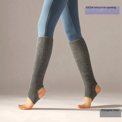 Children and adults Latin dance leg covers knitted sports protective woolen ballet leg warmers yoga foot warm socks