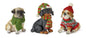 Winter Dog (Set of 12) 3.5"H Resin