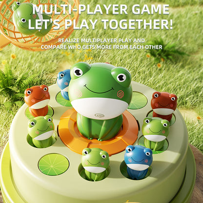 Bouncing Frog Capture Toy, Electric Launch Wheel, Training Interactive Education For Parent Child Intelligence