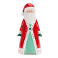 Santa Tea Light 10.25"H Clay