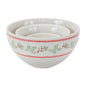 Christmas Bowl (Set of 3) 3.5"D x 2"H, 5"D x 2.75"H, 6.75"D x 3.75"H Stoneware (Dishwasher and Microwave Safe)