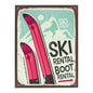Ski Rental Frame 11.75"L x 15.5"H Plastic/MDF