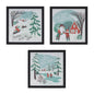 Snow Frame (3 Asst) 10"SQ Plastic/MDF