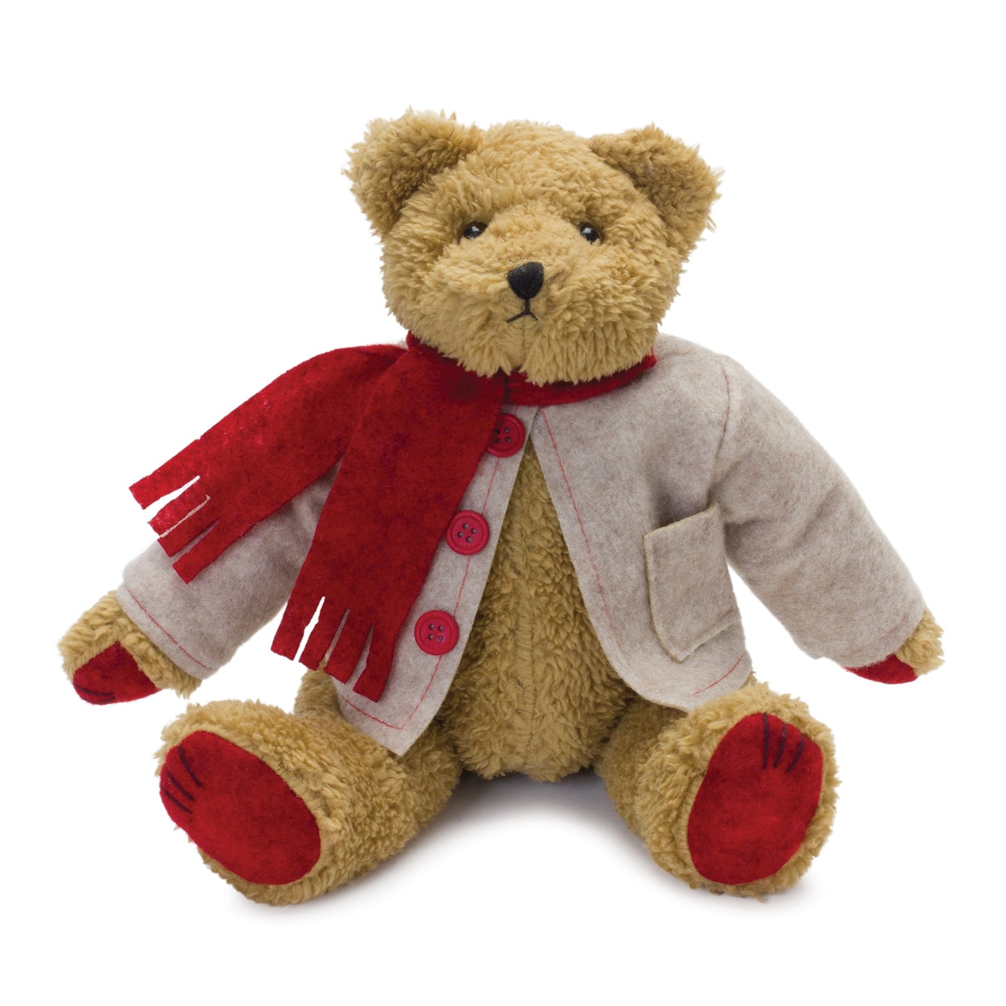 Teddy Bear w/Coat 14"H Polyester