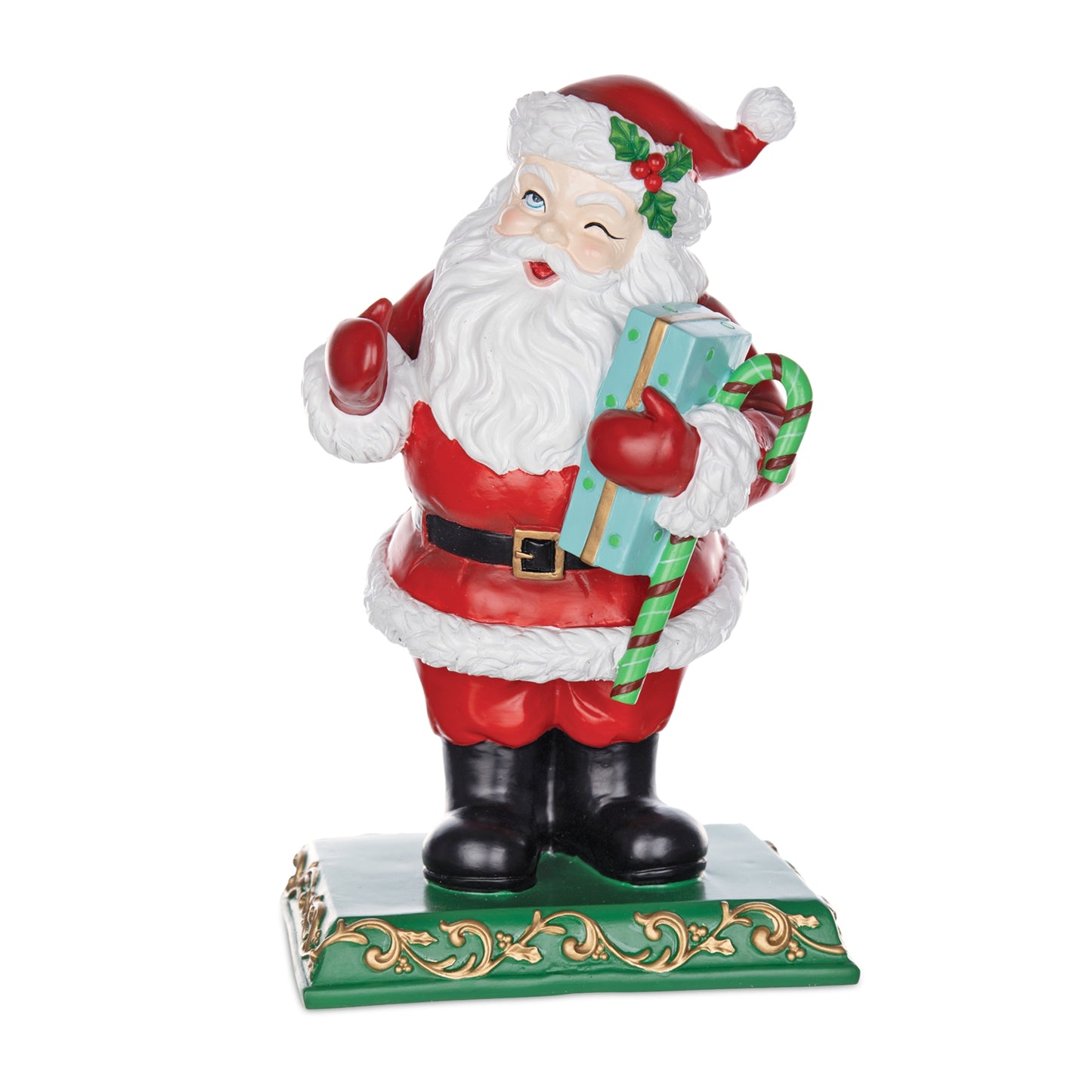 Santa 11"H Resin