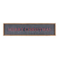 Merry Christmas Sign 34"L x 8"H Metal/Wood