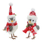 Winter Bird (2 Asst) 8.5"H, 10.5"H Foam/Fabric