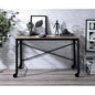 ACME Oklarth Writing Desk In Rustic Oak & Black Finish OF00103