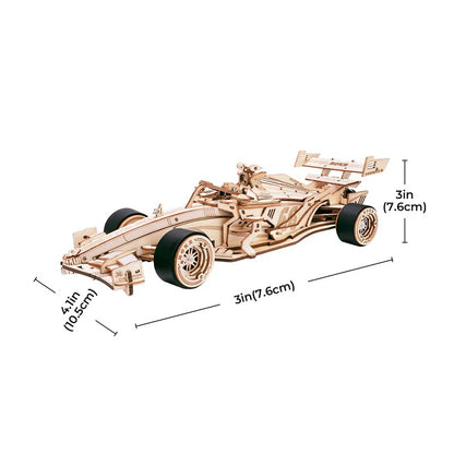 ROKR Racing Car 3D Wooden Puzzle Only Supports TK And Independent Station Platforms