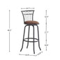 Metal Backrest Bar Chair