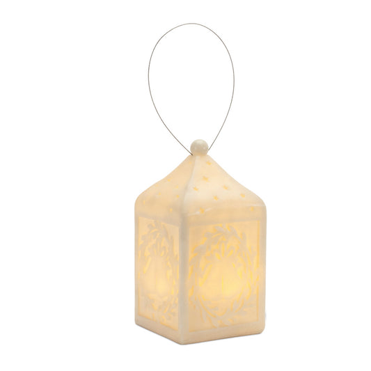Bell Lantern 4.25"L x 9"H Resin 3 AAA Batteries, Not Included
