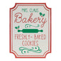 Mrs. Claus Bakery Sign 12"L x 16"H Metal