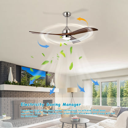 Metal Remote Control Ceiling Fan