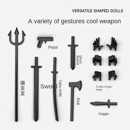 3D Printed Joint Puppet Assembled Toy With Movable Joints