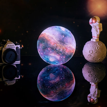 Dropship New Arrival 3D Print Star Moon Lamp Colorful Change Touch Home Decor Creative Gift Usb Led Night Light Galaxy Lamp