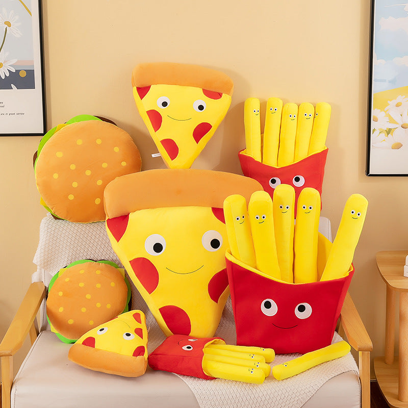New burger pillow French fries plush toy doll wholesale children girl doll doll pillow