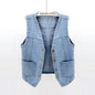 Spring and summer all-match denim vest for women