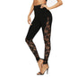 Sexy hollow lace stitching sports yoga leggings