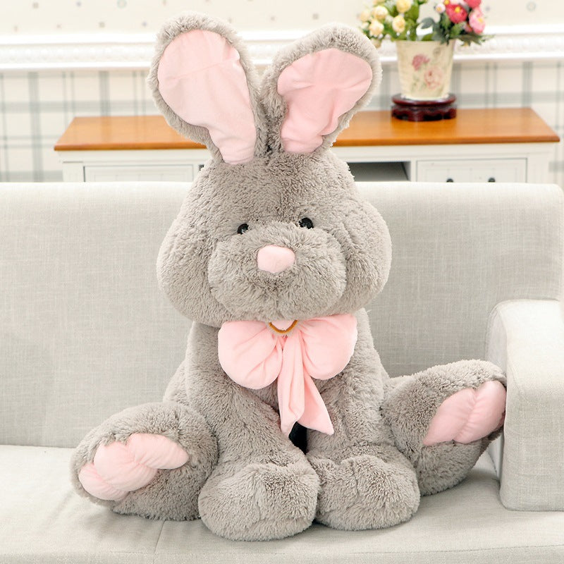 Rabbit Doll Cute Rabbit Plush Toy American Long-eared Rabbit Doll for Free girls gifts