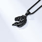Retro Hollow Horse Head Necklace Unisex Style Art Line Abstract Horse Head Pendant Ready in Stock