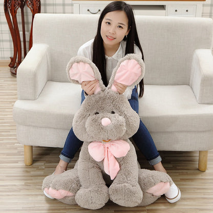 Rabbit Doll Cute Rabbit Plush Toy American Long-eared Rabbit Doll for Free girls gifts