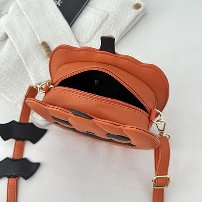 Halloween funny pumpkin bag fashionable and versatile shoulder crossbody
