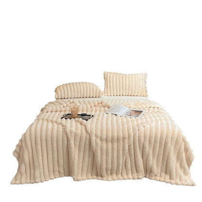Plush blanket thick flannel cover blanket milk velvet blanket
