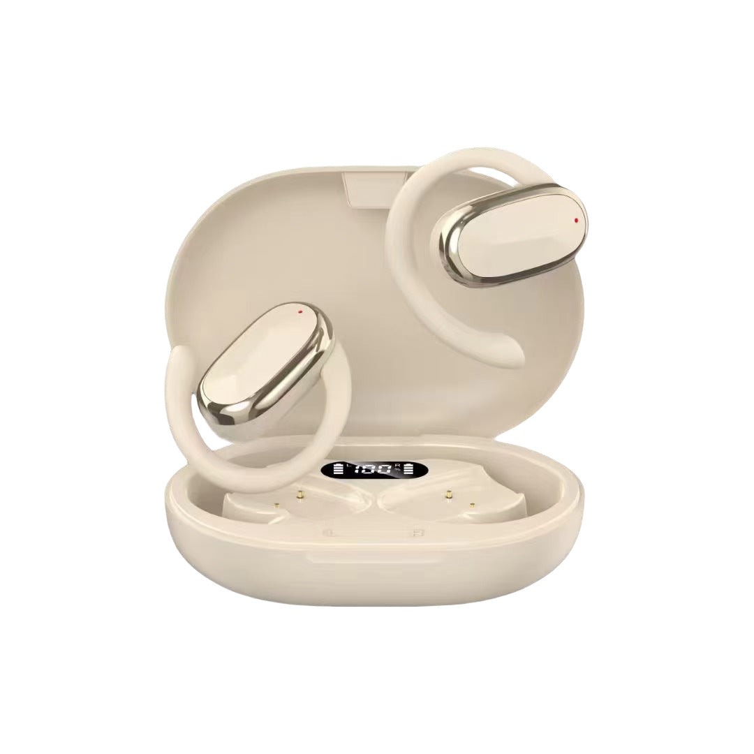 Bone conduction ear-ring type Bluetooth headset does not fit in the ear Wireless sports clip-on ear tws smart X96