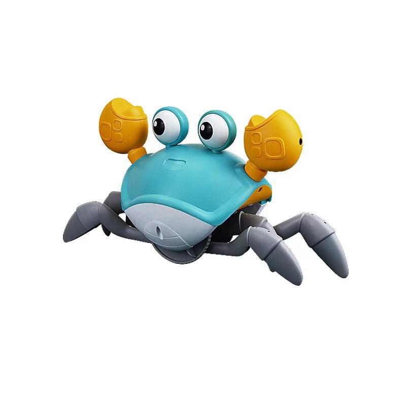 Children's induction electric crab toy rechargeable luminous music baby crawling and running away Crab