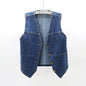 Spring and summer all-match denim vest for women