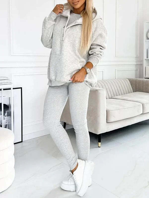 Women's sports casual hooded sweatshirt thickened thread