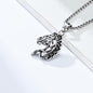 Retro Hollow Horse Head Necklace Unisex Style Art Line Abstract Horse Head Pendant Ready in Stock