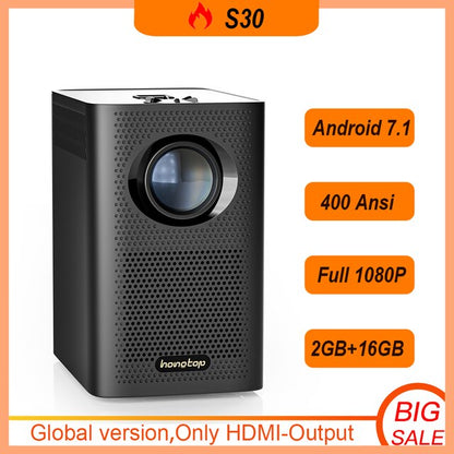 Global Version S30 Mini 4K Projector LED BT WIFI Full HD 1080P Projector Keystone Correction Portable Projector