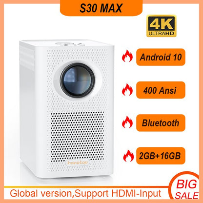 Global Version S30 Mini 4K Projector LED BT WIFI Full HD 1080P Projector Keystone Correction Portable Projector