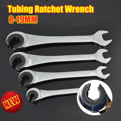 Hot High Quality RatchetFix Tubing Ratchet Wrench With Flexible Head 8MM-19MM Car Hand Maintain Repair Tool With Flexible Head