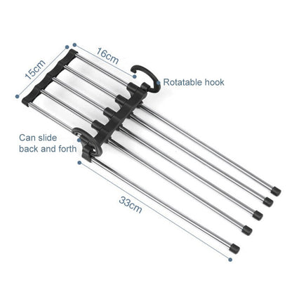 Multifunctional Clothes Hanger Storage Pants Cloth Hangers Storage Rack Multilayer Cloth Hanger Closet Organizer