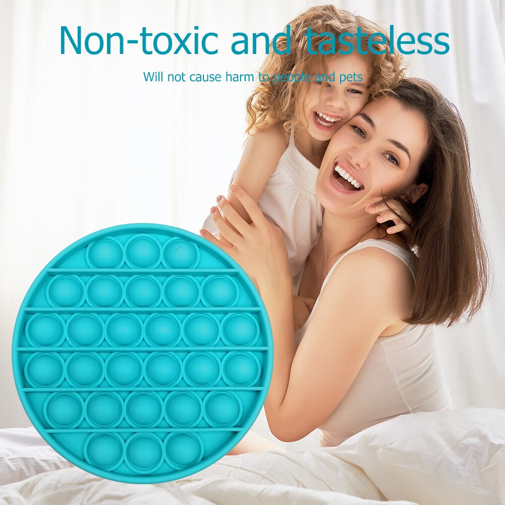 Push Bubble Fidget Sensory Toy Autism Special Needs Stress Reliever Helps Relieve Stress and Increase Focus Soft Squeeze Toy