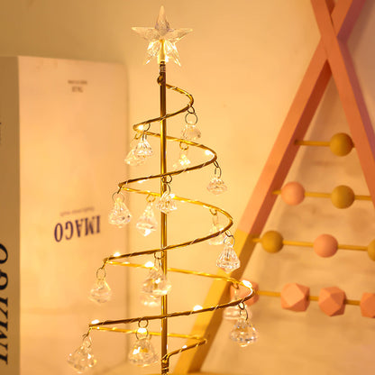 Crystal tree light Christmas tree night light LED pendant table lamp Valentine's Day girl birthday bedroom decoration atmosphere