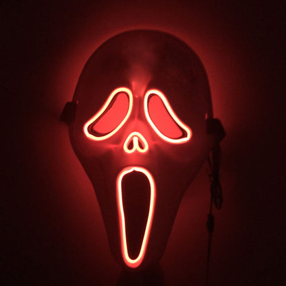Glowing horror scream mask movie same style luminous mask