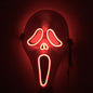 Glowing horror scream mask movie same style luminous mask