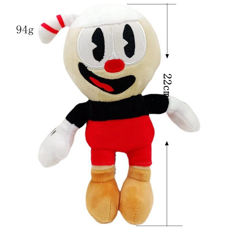 European and American new The Cuphead Show children's doll Cuphead Adventure Teacup King plush toy