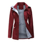 Autumn and winter detachable hood windbreaker women's cross-border women's clothing large size women's coat