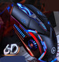 Silver carving G5 wired mouse light-emitting game e-sports mechanical mute computer accessories