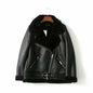 Women's Street Fashion Motorcycle Fur Jacket