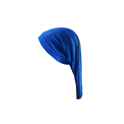 Braided hair care cap solid color two-way straight braided long hair care cap breathable milk silk long tube sleeping cap