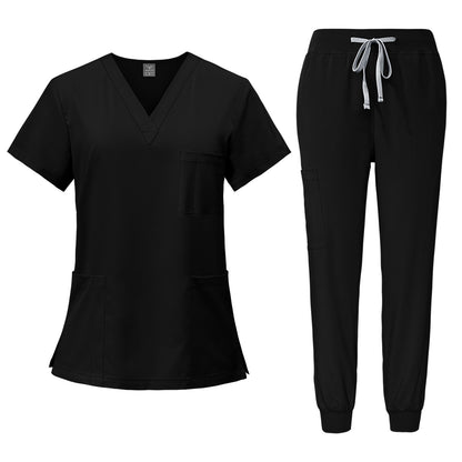 Quick-drying short-sleeved surgical gown for dental nurses and doctors