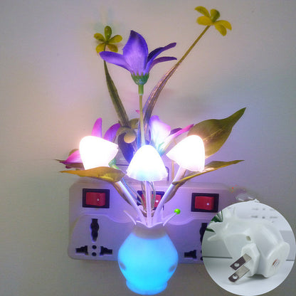 LED light control sensor lamp vase night light