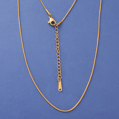Stainless steel basic chain does not fade necklace DIY round snake bone chain jewelry chain
